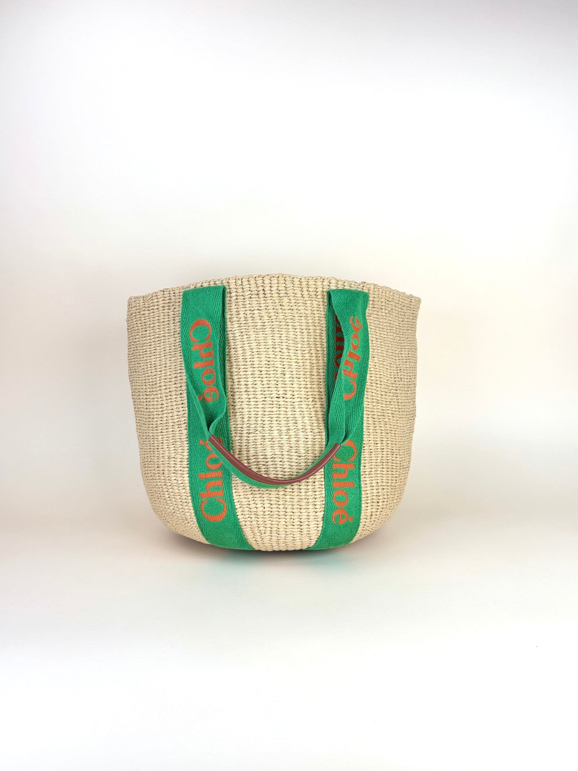 Chloe Bicolor Large Woody Basket Bag