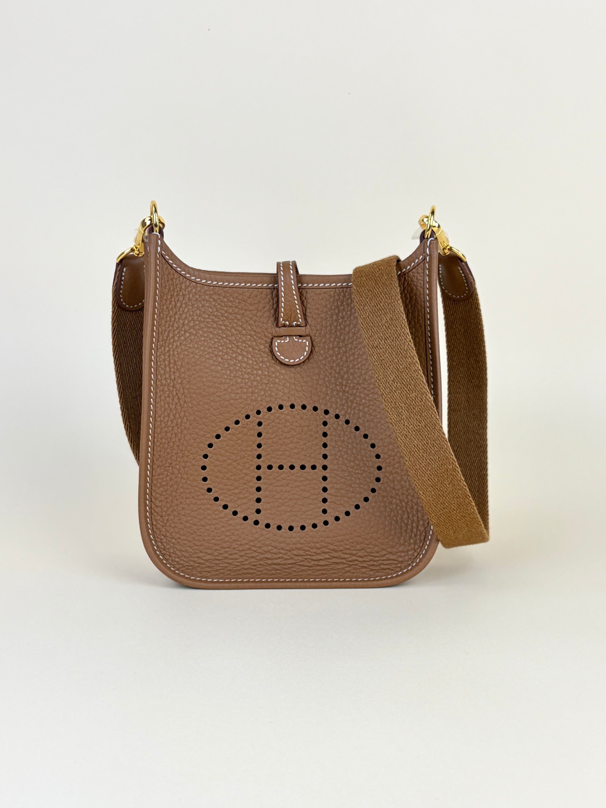 Hermes gold tourbillon Clemence leather Evelyne 16 amazon Bag