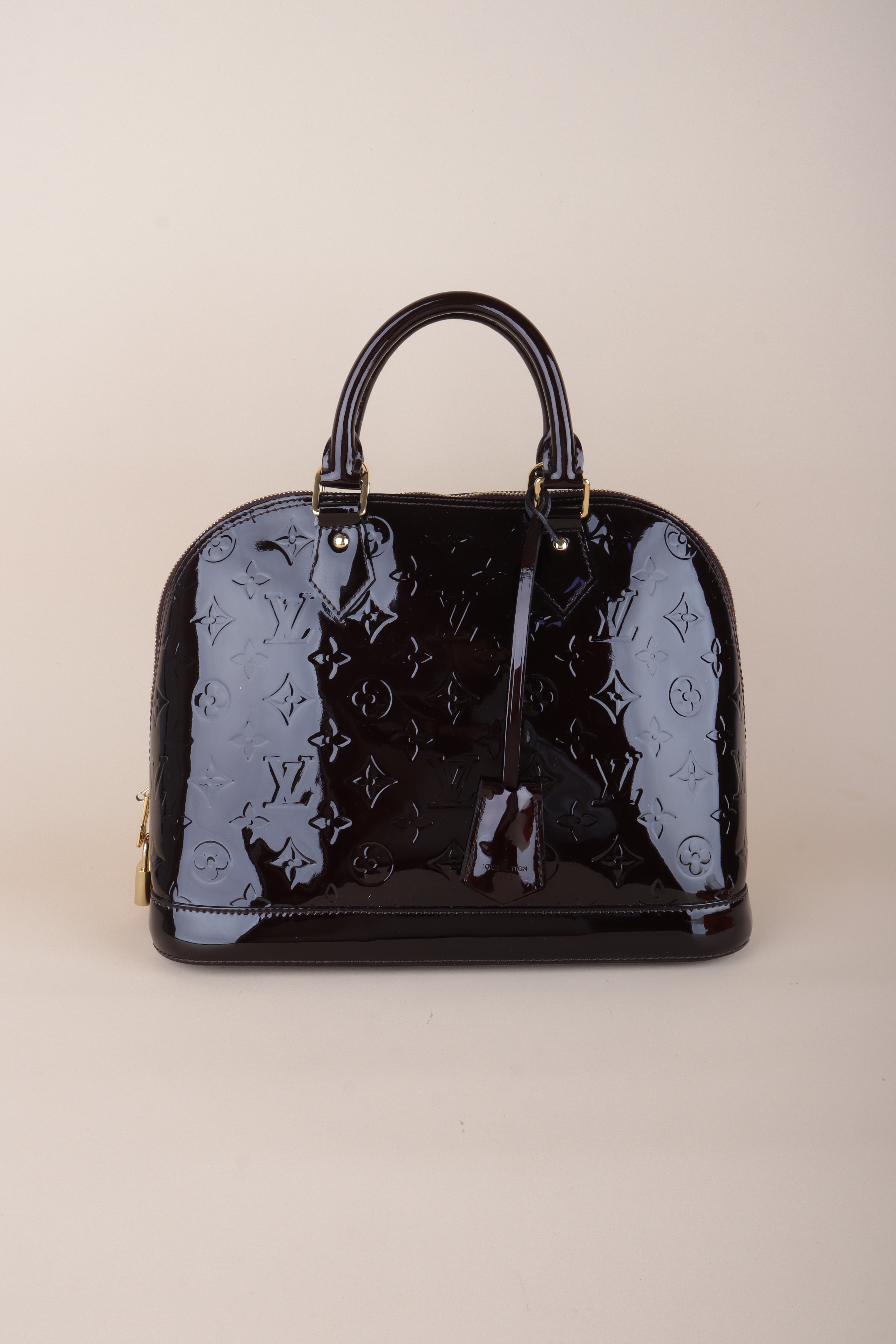 Louis Vuitton Amarante Monogram Vernis Alma PM Bag