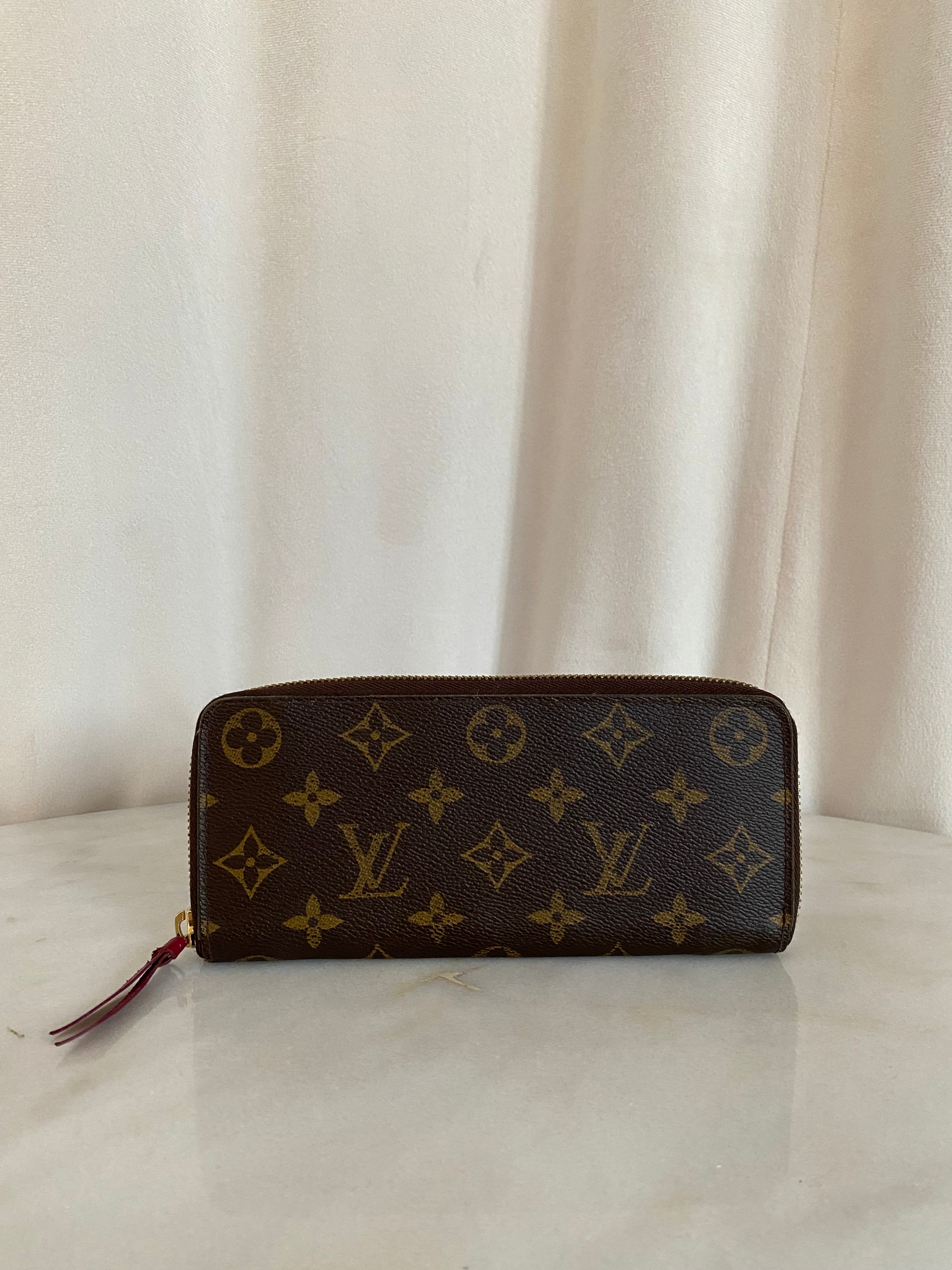 Louis Vuitton Monogram Clemence Long Zip Wallet