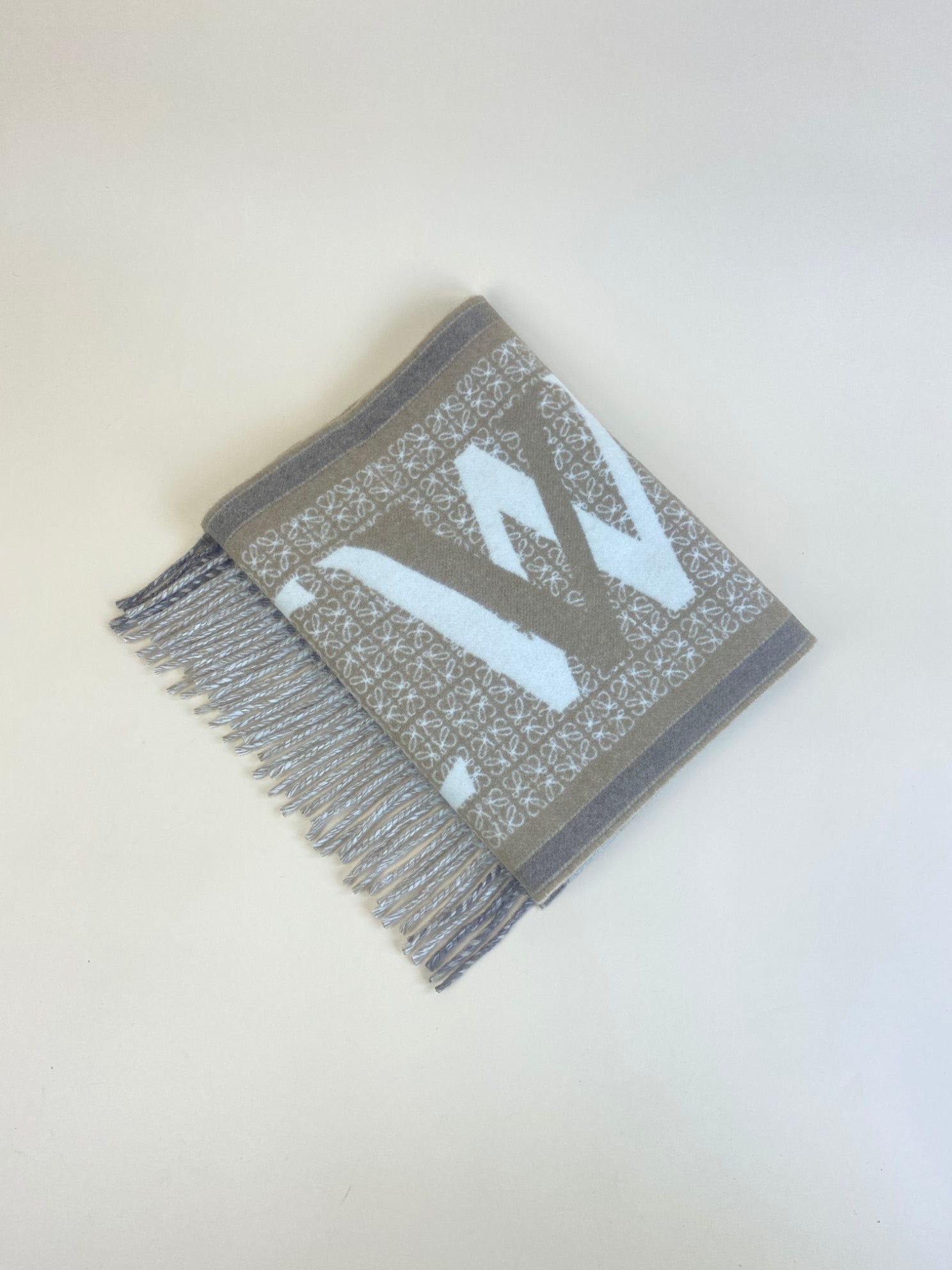 Loewe Bicolor Anagram Scarf