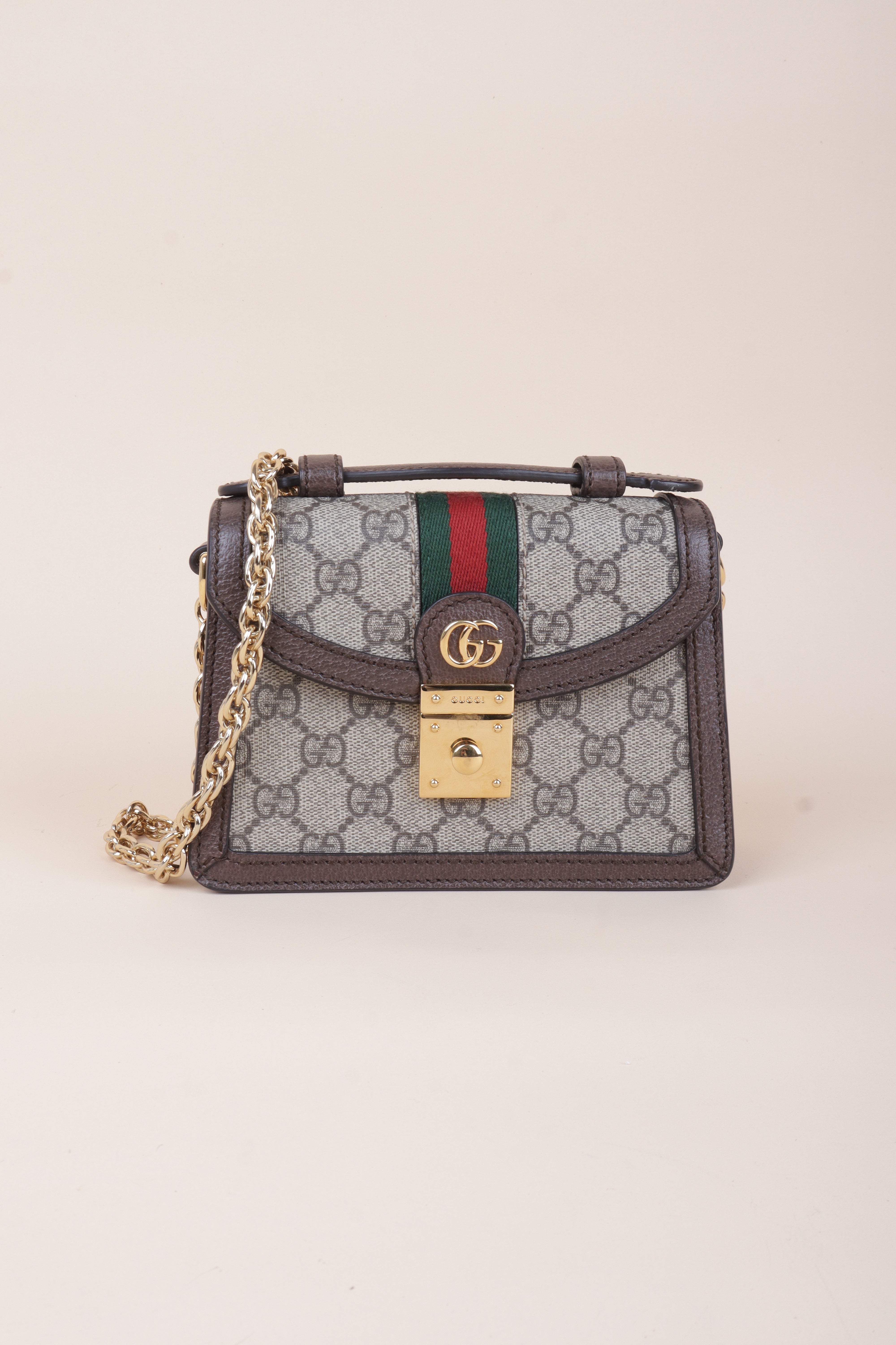 Gucci Ebony Mini Ophidia Crossbody Bag