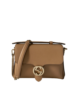 Gucci Beige Dollar Interlocking G Top Handle Bag