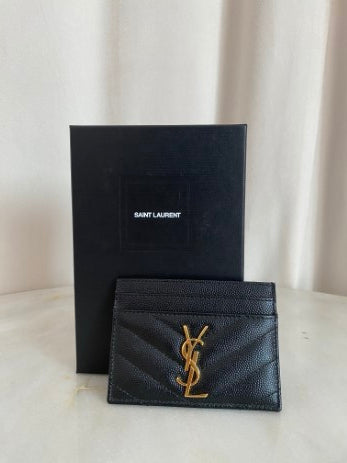 YSL Black Card Holder