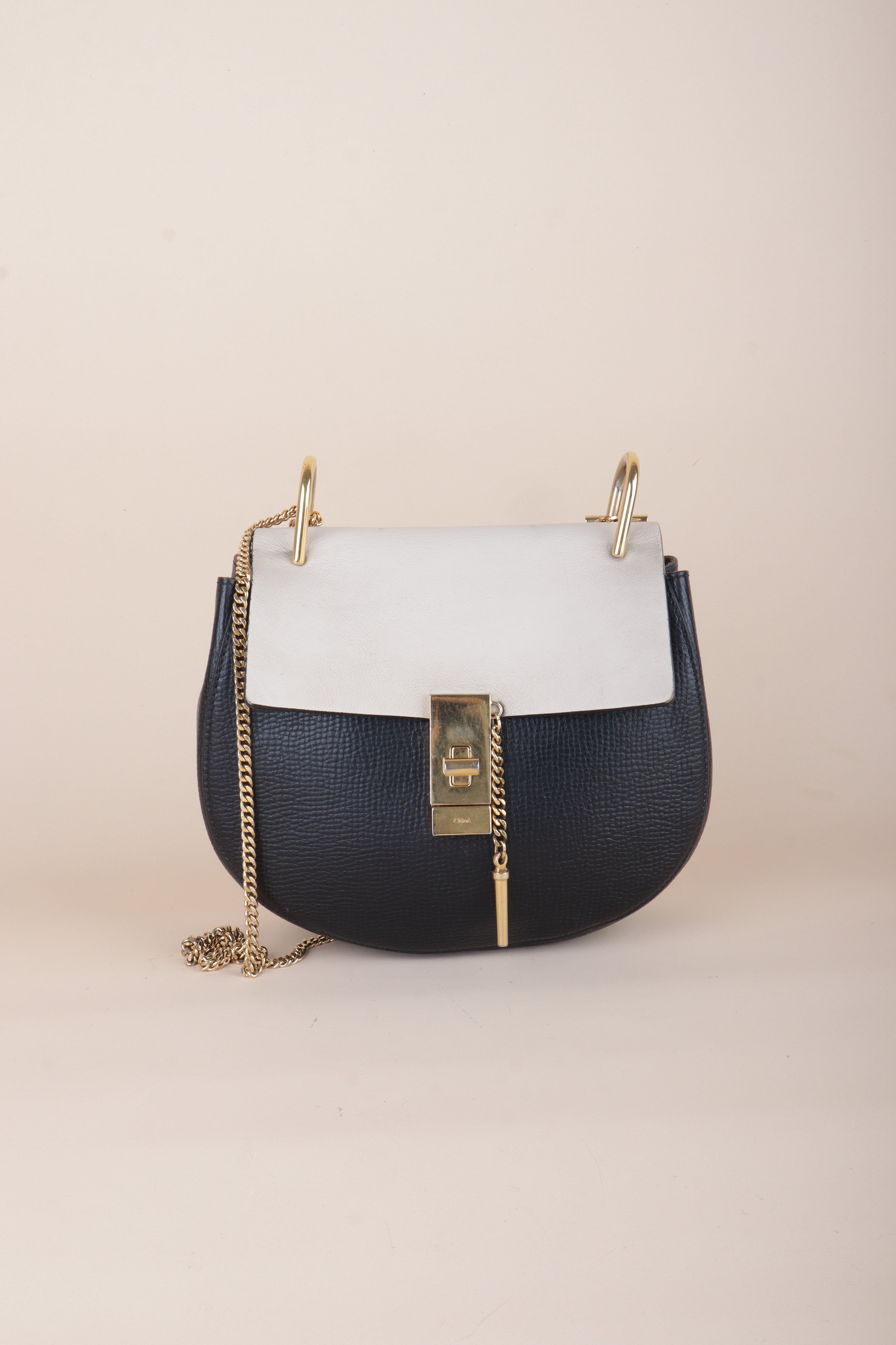 Chloe Bicolor Small Drew Crossbody Bag