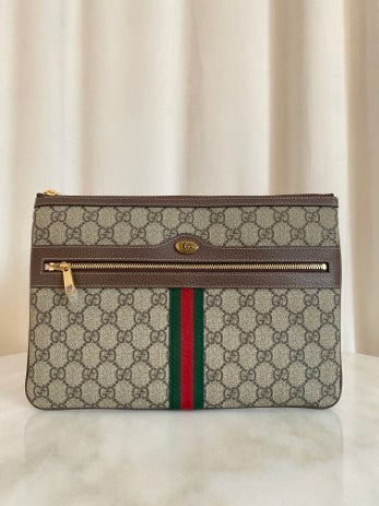 Gucci Ophidia GG Supreme Large Clutch