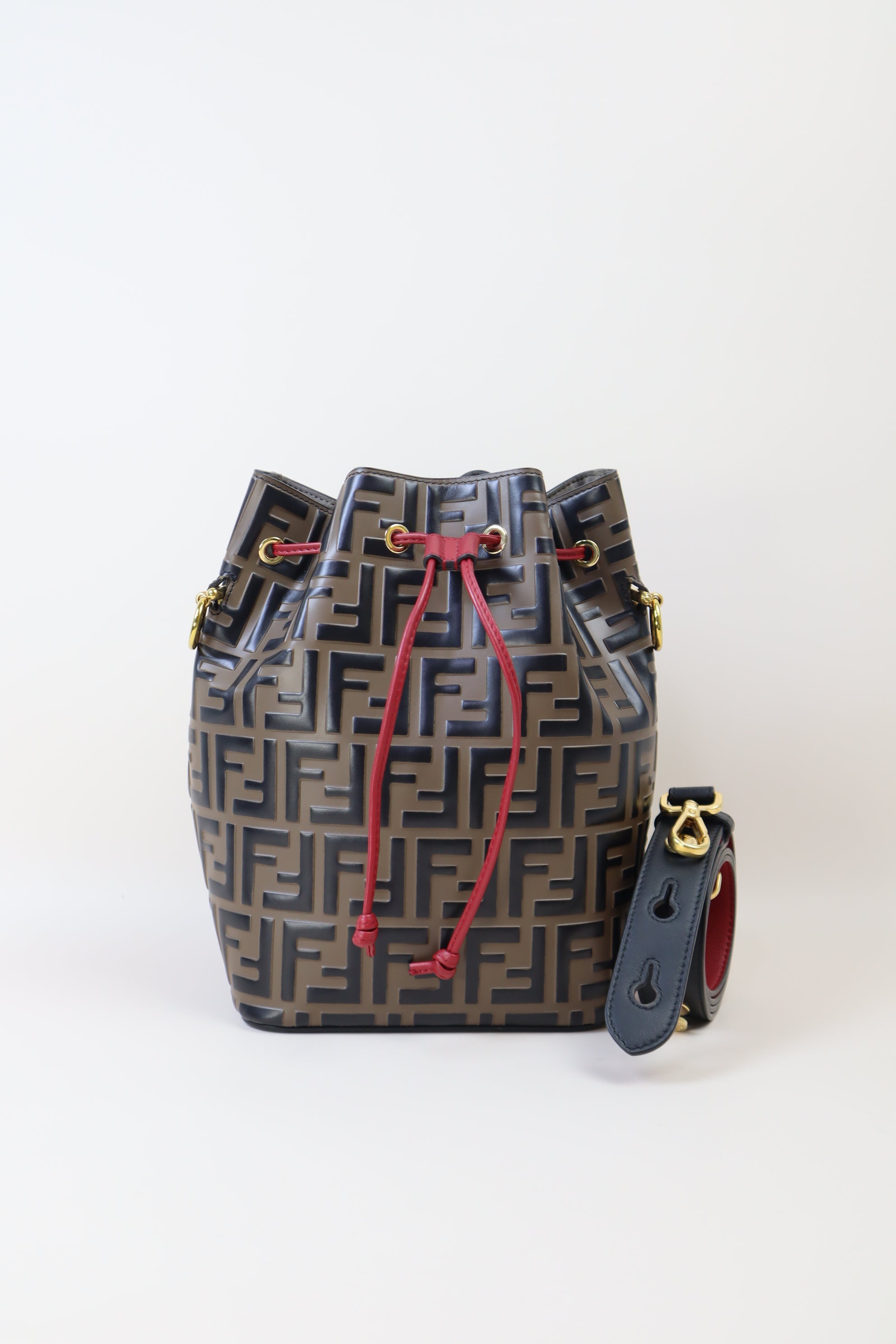 Fendi Bicolor FF Mon Tresor Bucket Bag
