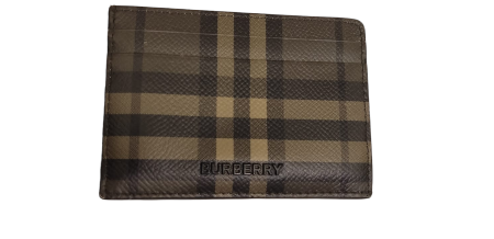 Burberry Green House Check Card Holder