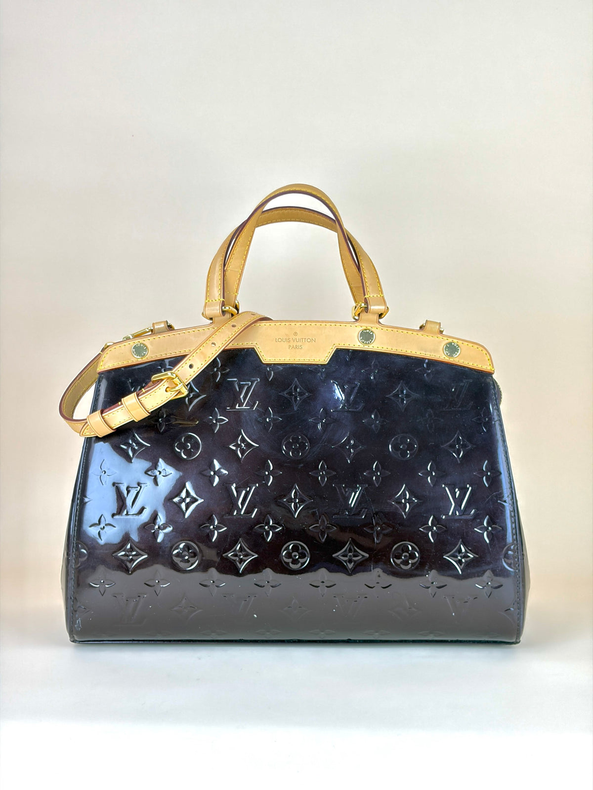 Louis Vuitton Amarante Monogram Vernis brea mm tote bag