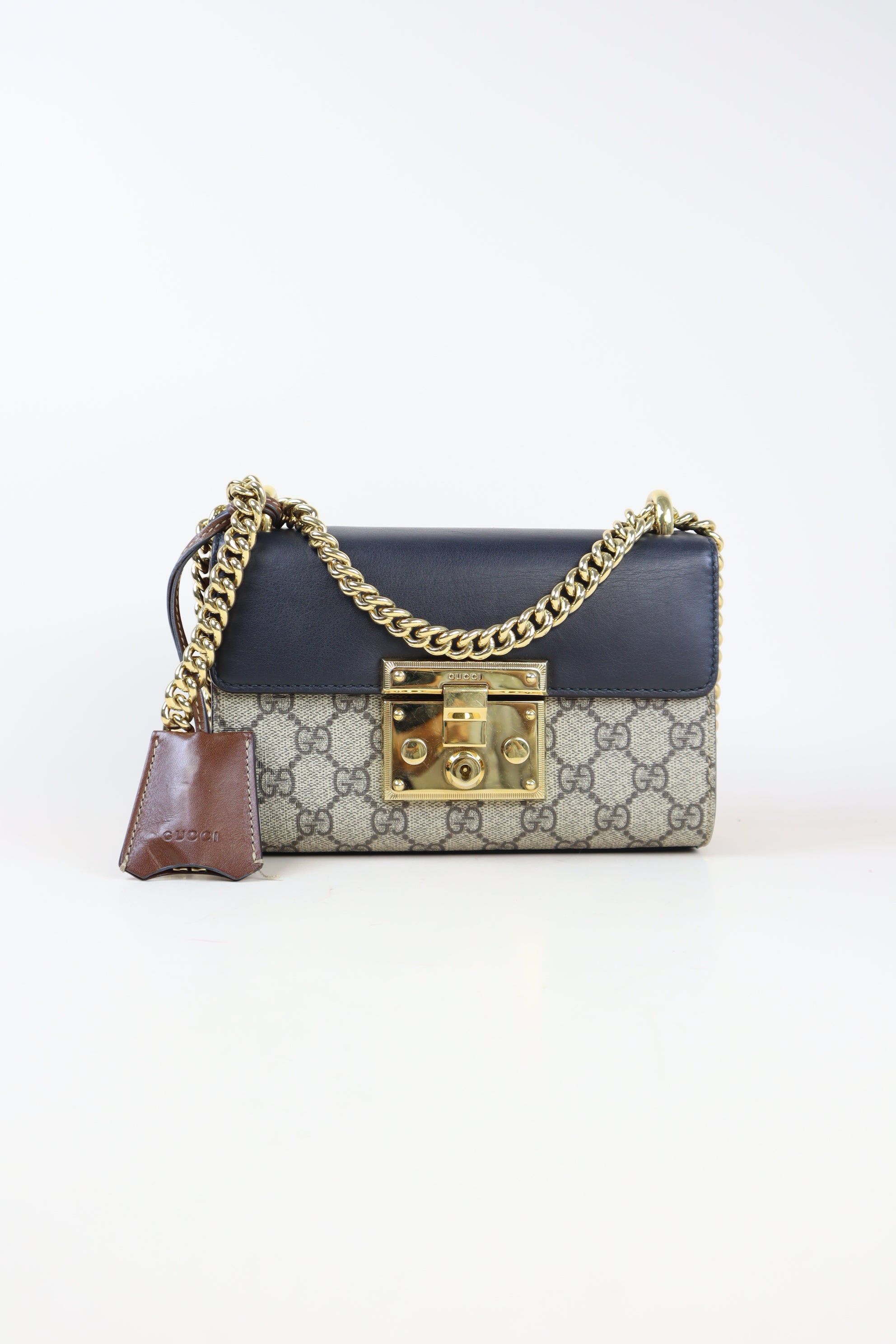 Gucci Tricolor GG Small Padlock Bag