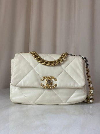 Chanel Off White 19 CC Bag