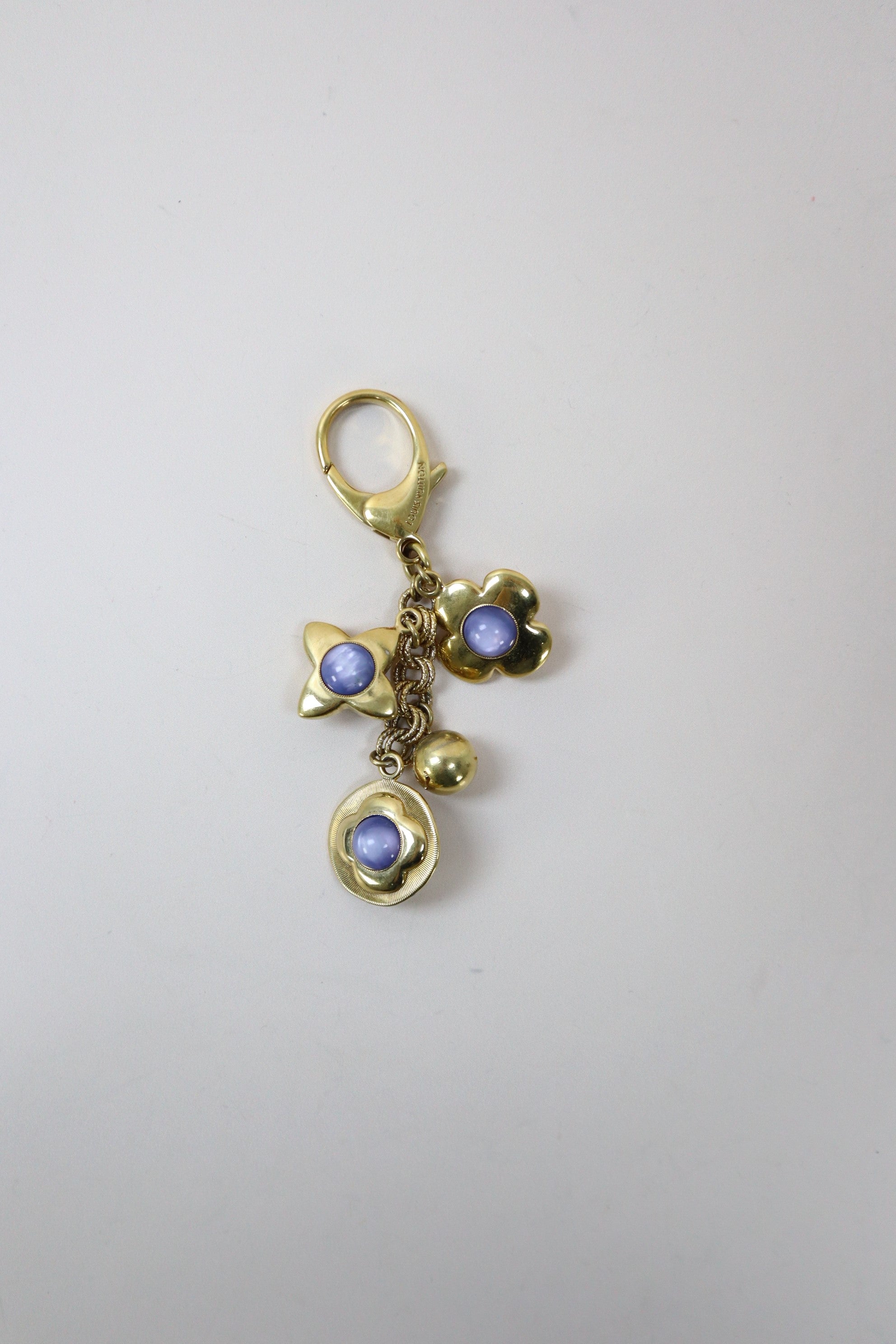 Louis Vuitton Gold Tresor Monogram Bag Charm