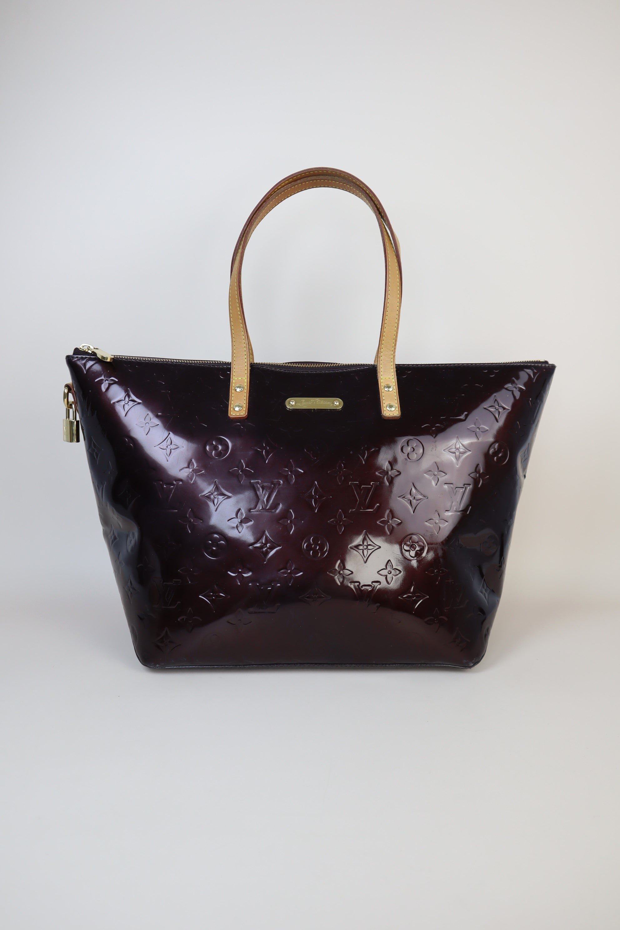 Louis Vuitton Amarante Monogram Vernis Bellevue Bag