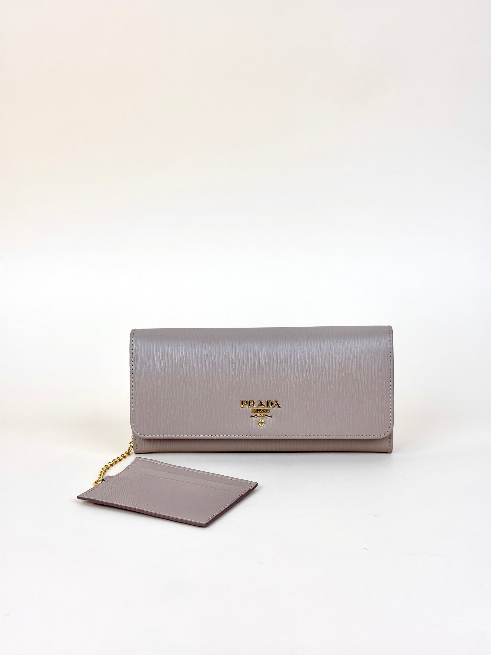 Prada Cammeo vitello move leather continental wallet