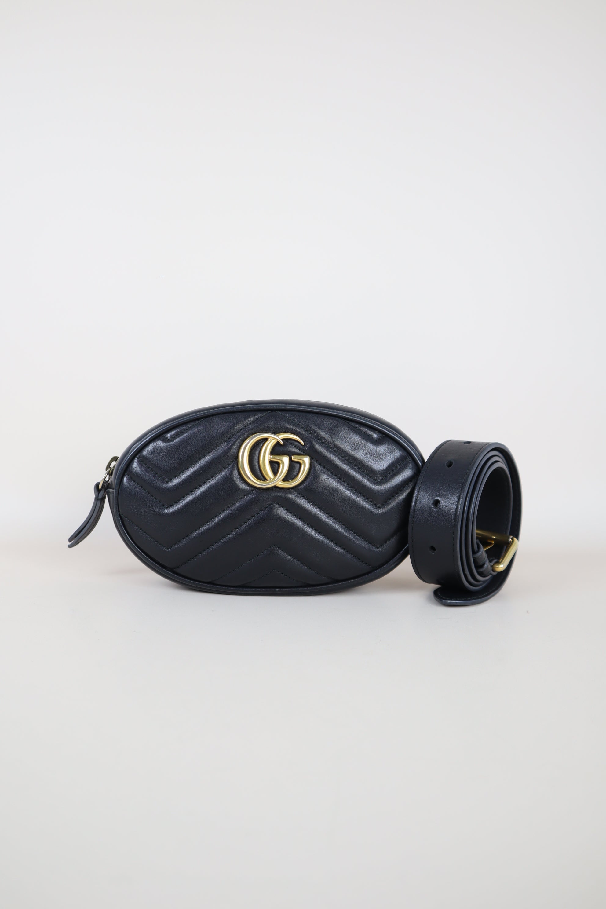 Gucci Black Marmont Belt Bag