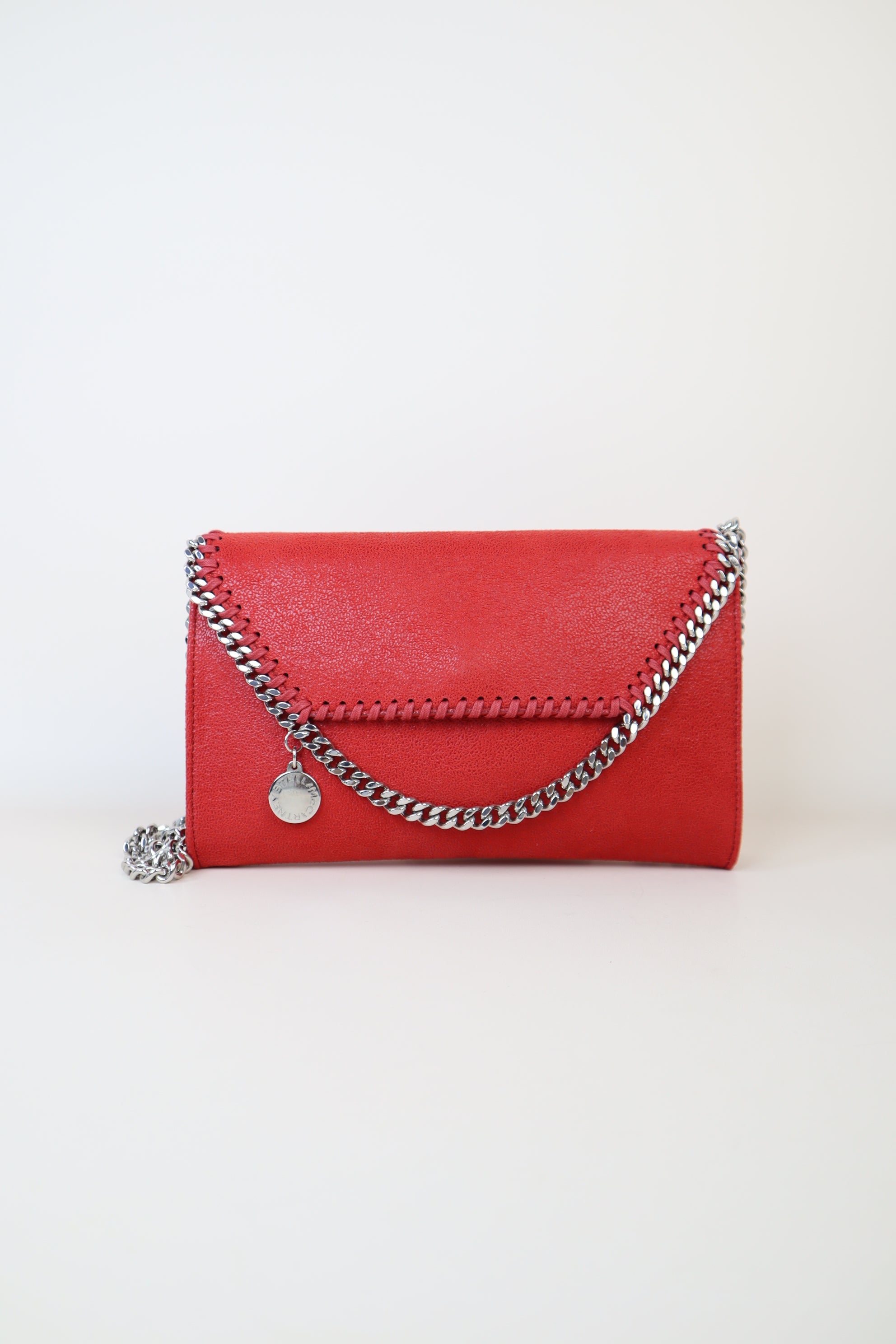 Stella Mccartney Red Falabella Crossbody Wallet