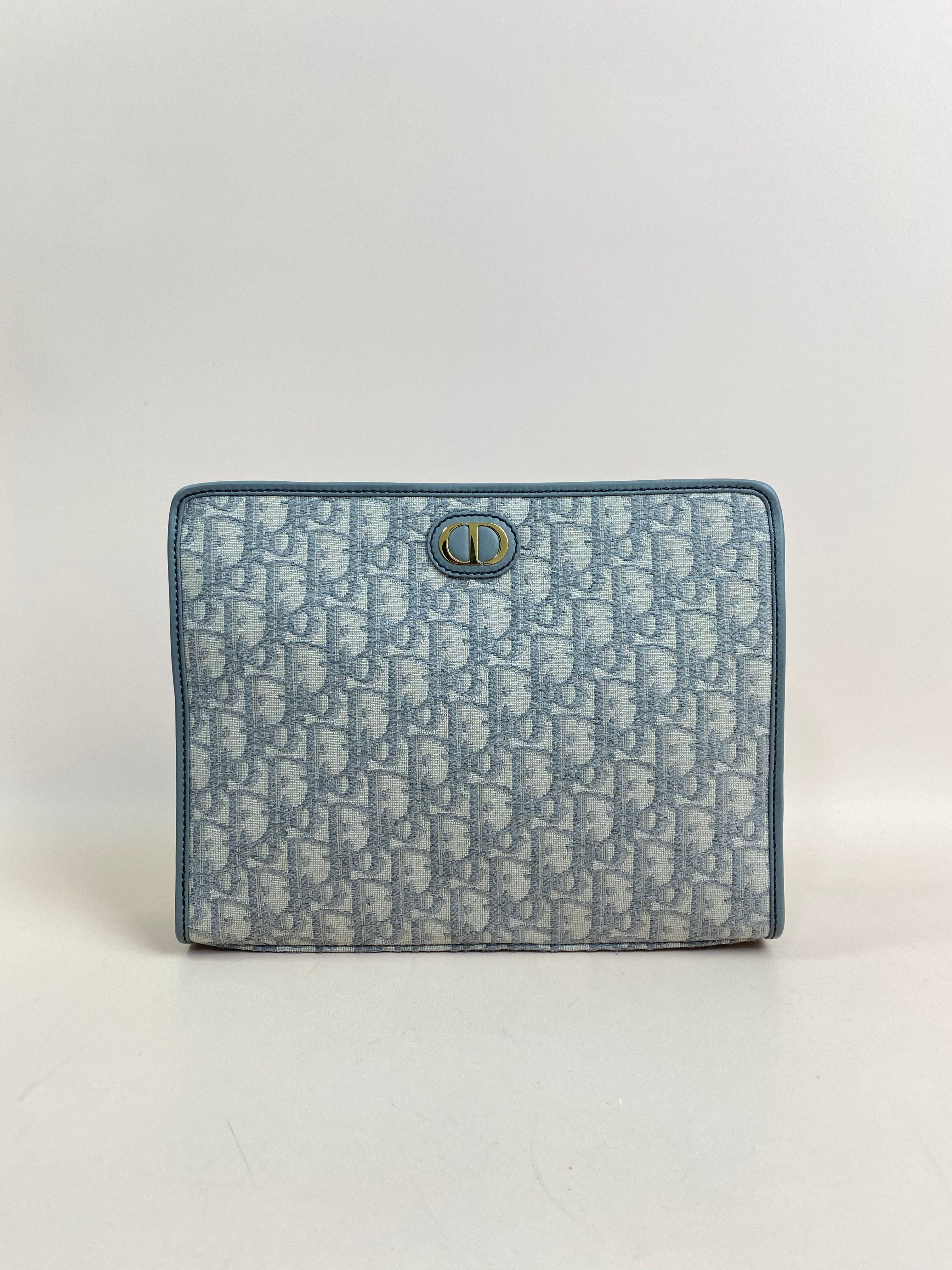 Christian Dior Grey Montaigne Pouch
