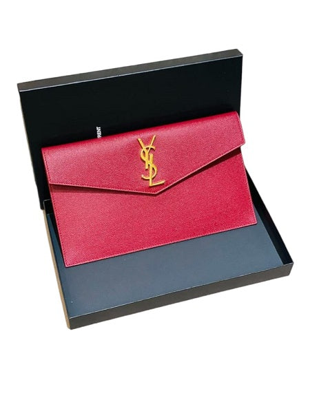 YSL Red Uptown Pouch