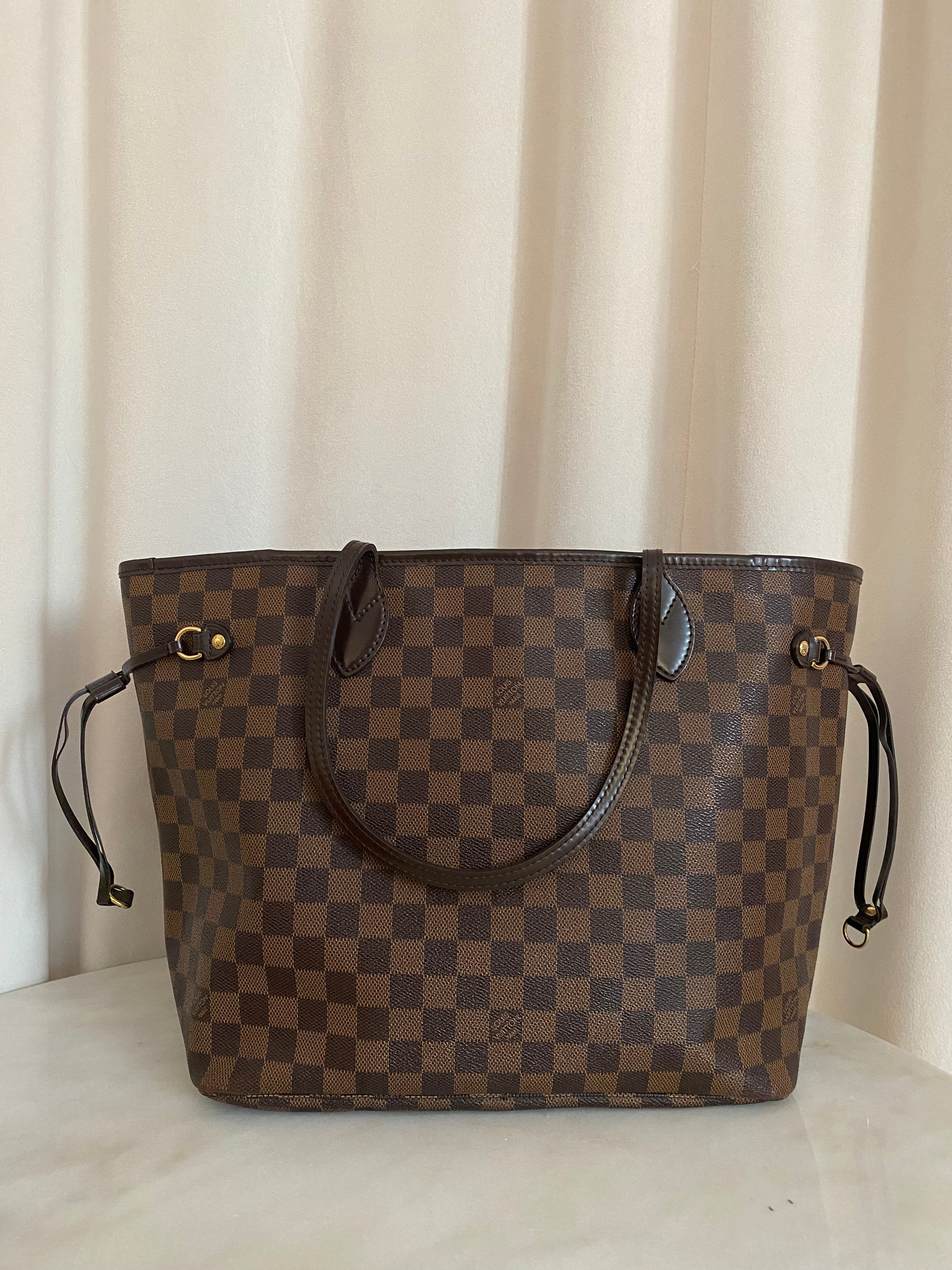 Louis Vuitton Damier Ebene Neverfull MM Bag