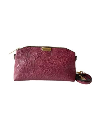 Burberry Pink Embossed Check Crossbody bag