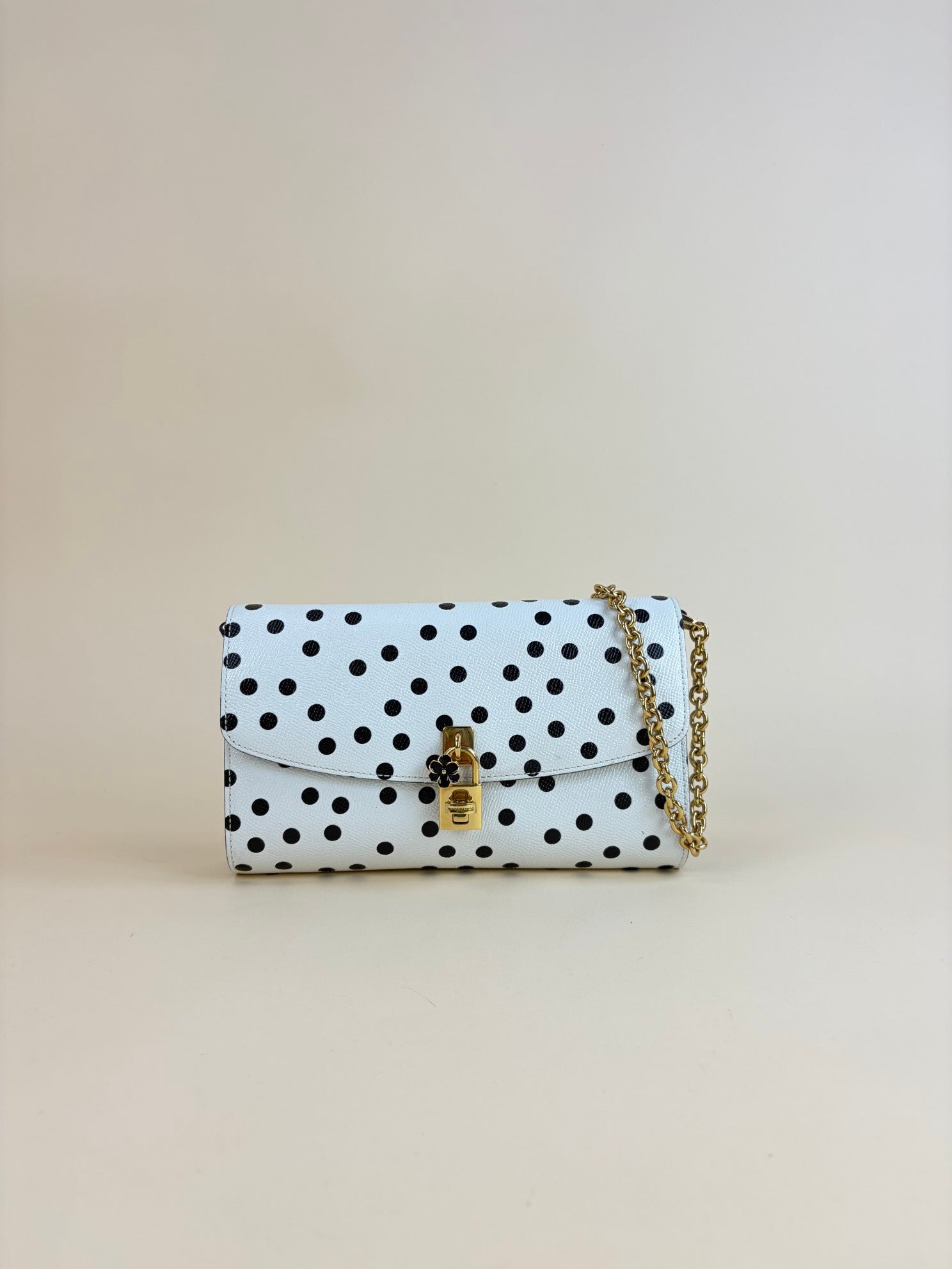DOLCE&GABBANA polka dots bicolor white and black