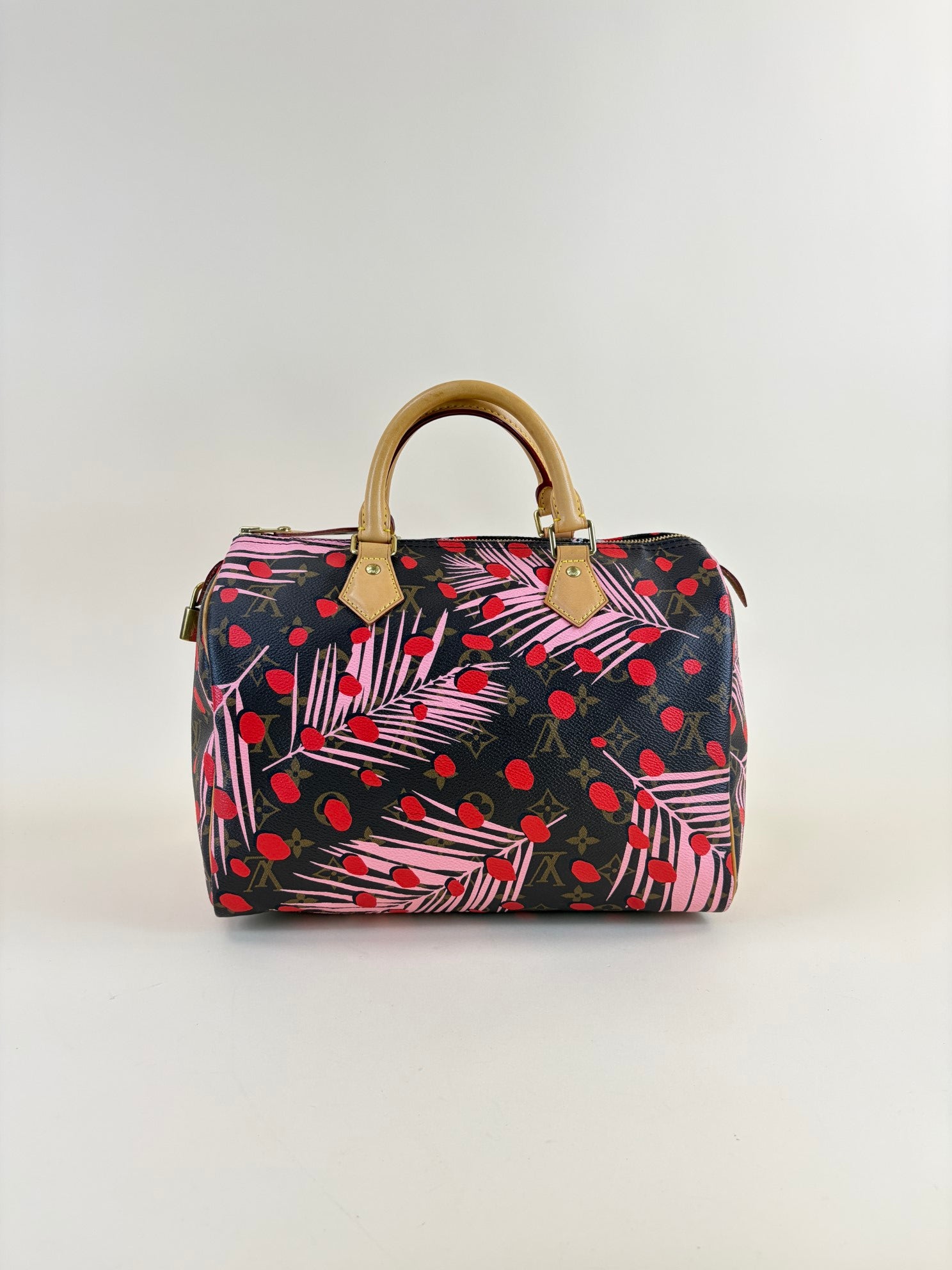 Louis Vuitton Monogram Jungle Dots Palms Limited Edition Speedy 30 Tote Bag