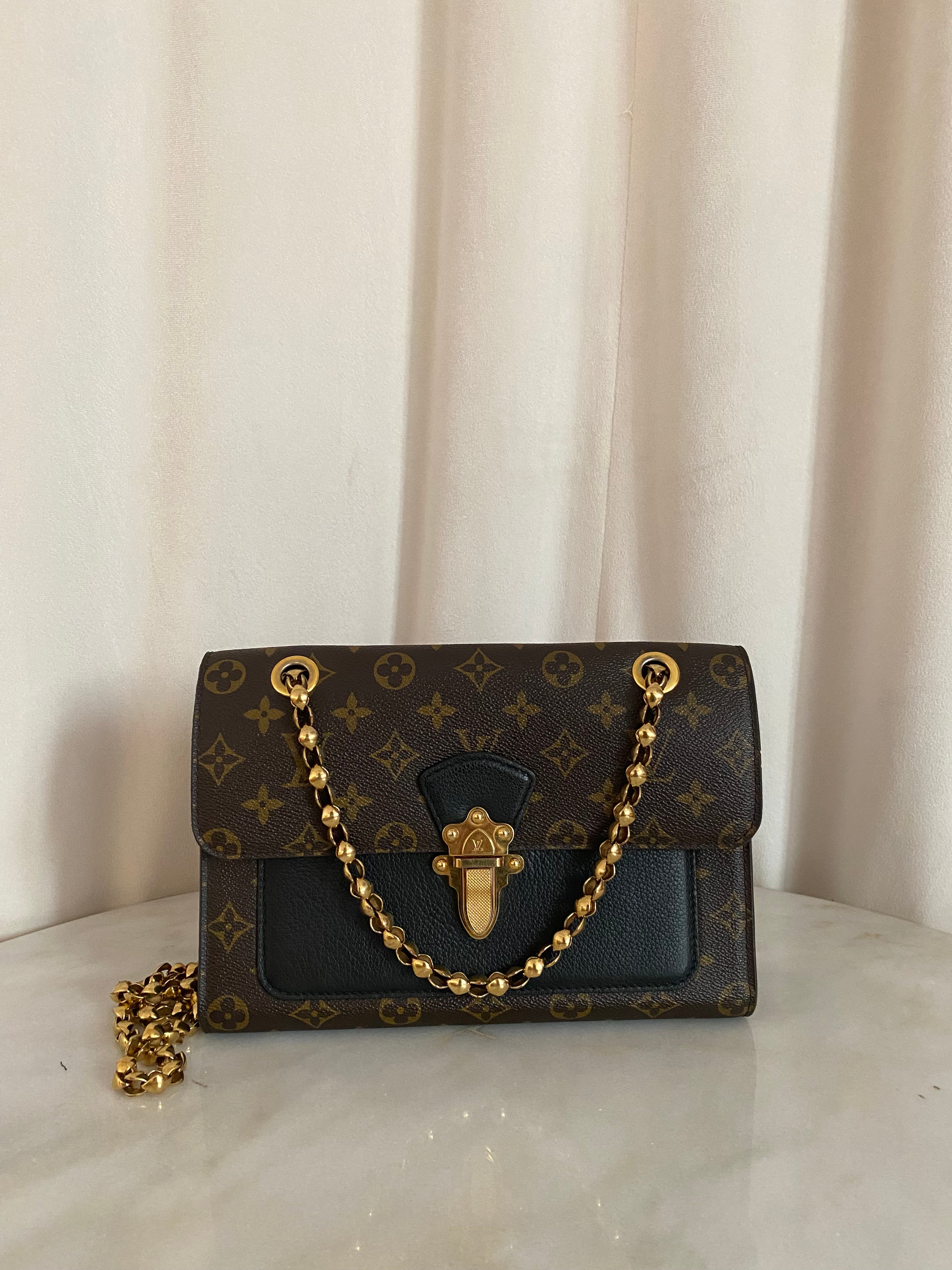 Louis Vuitton Monogram Black Victoire Shoulder Bag