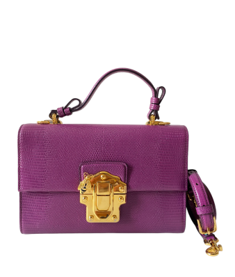 Dolce & Gabbana Purple Lucia Top Handle Bag