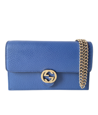 Gucci Blue Interlocking WOC