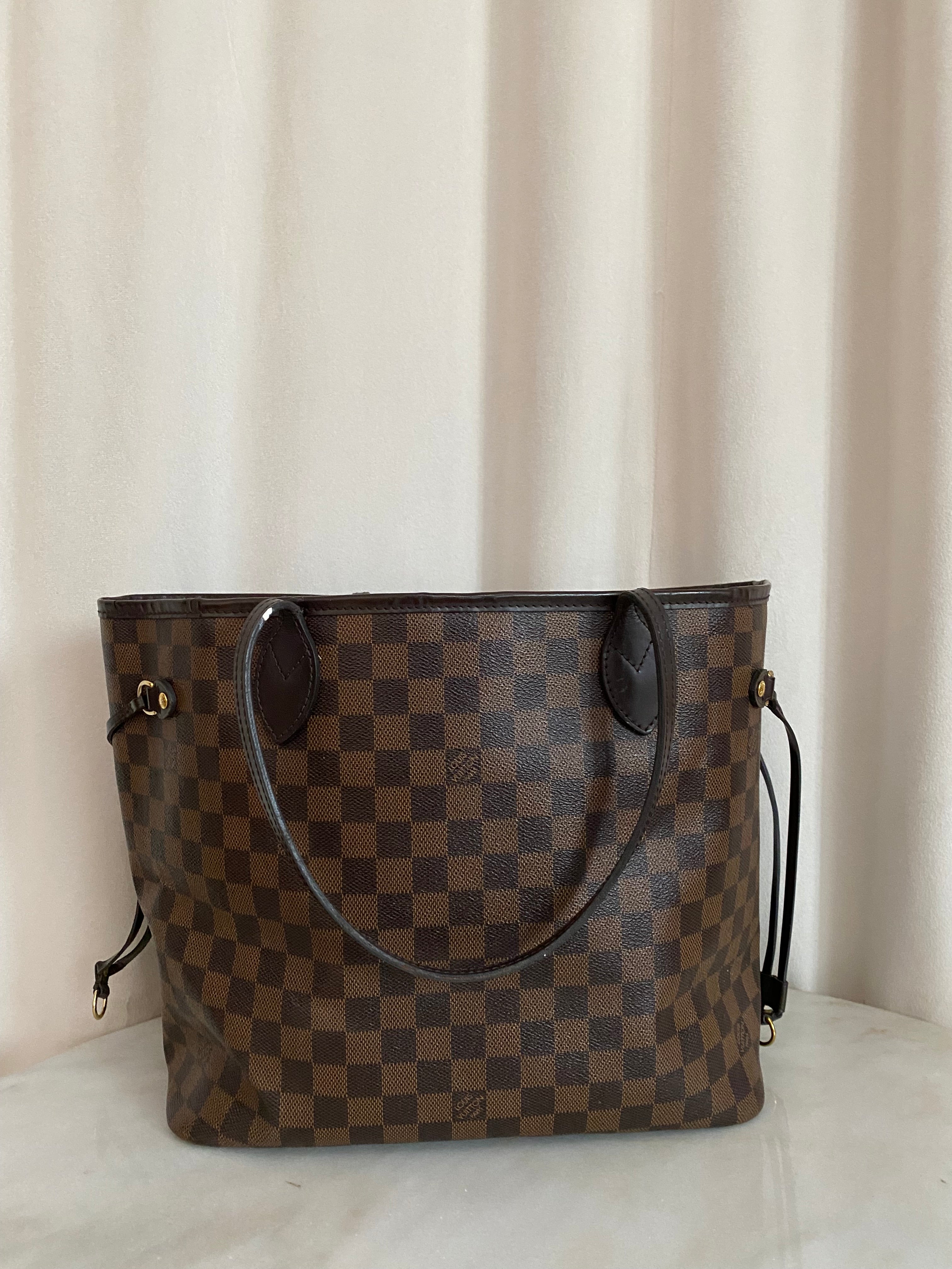 Louis Vuitton Damier Ebene Neverfull MM Bag