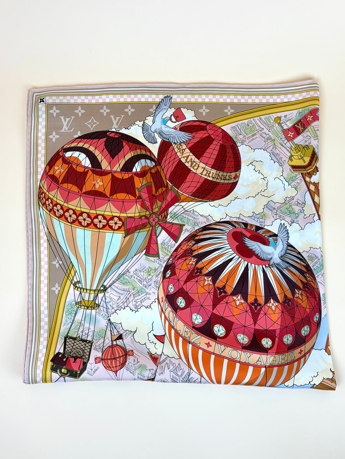 Louis Vuitton dune from the cloud square silk scarf