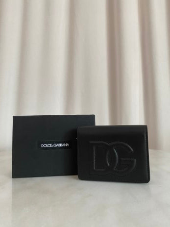 Dolce & Gabbana Black DG Logo Women Small Wallet