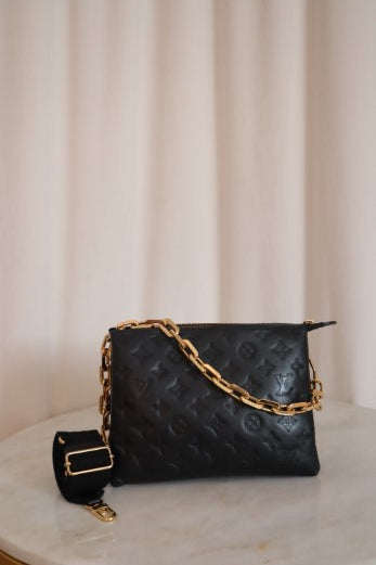 Louis Vuitton Black Monogram Coussin PM Bag