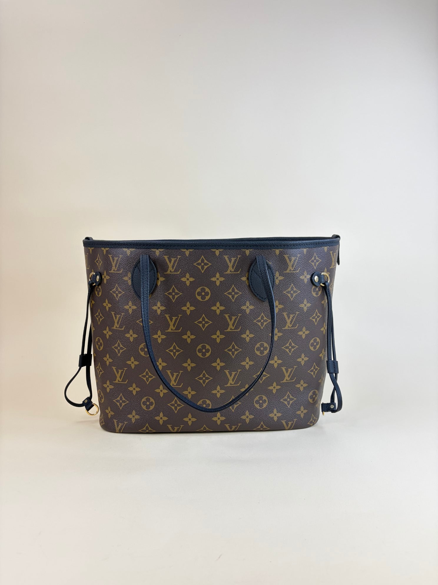 Louis Vuitton  Never full inside out MM monogram and black leather Bag