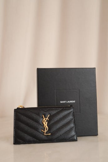 YSL Black Card Holder