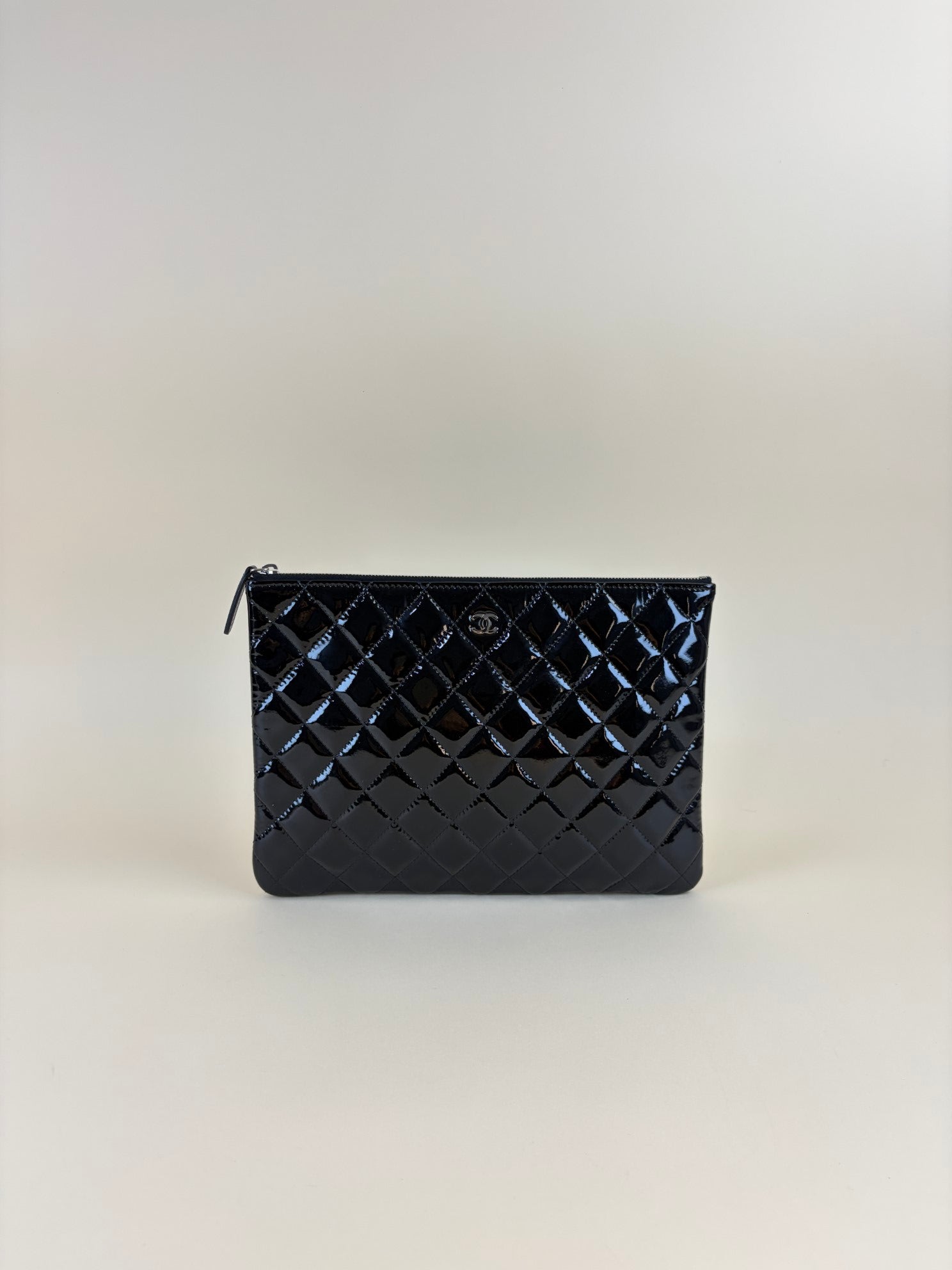 Chanel Black Medium D-Case Zip Pouch