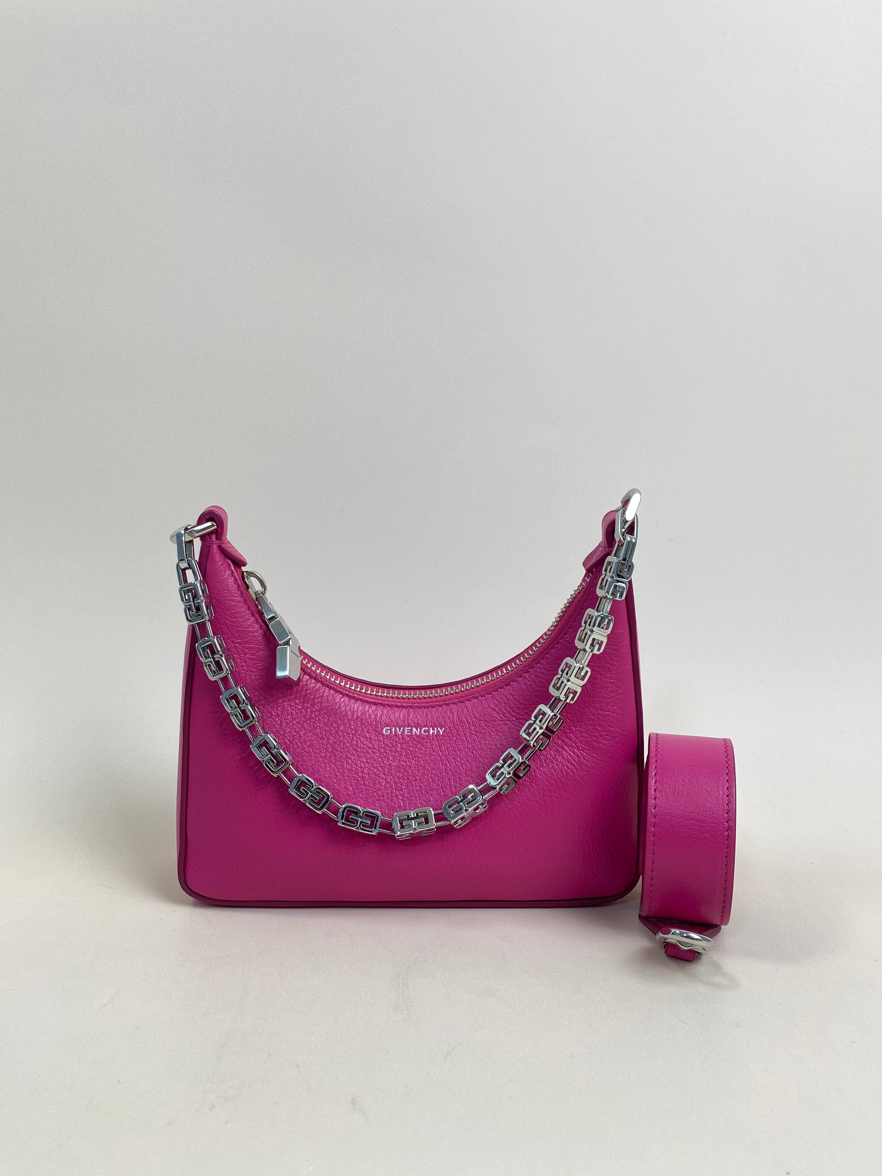 Givenchy Hot Pink Moon Cut Out Mini Crossbody Bag
