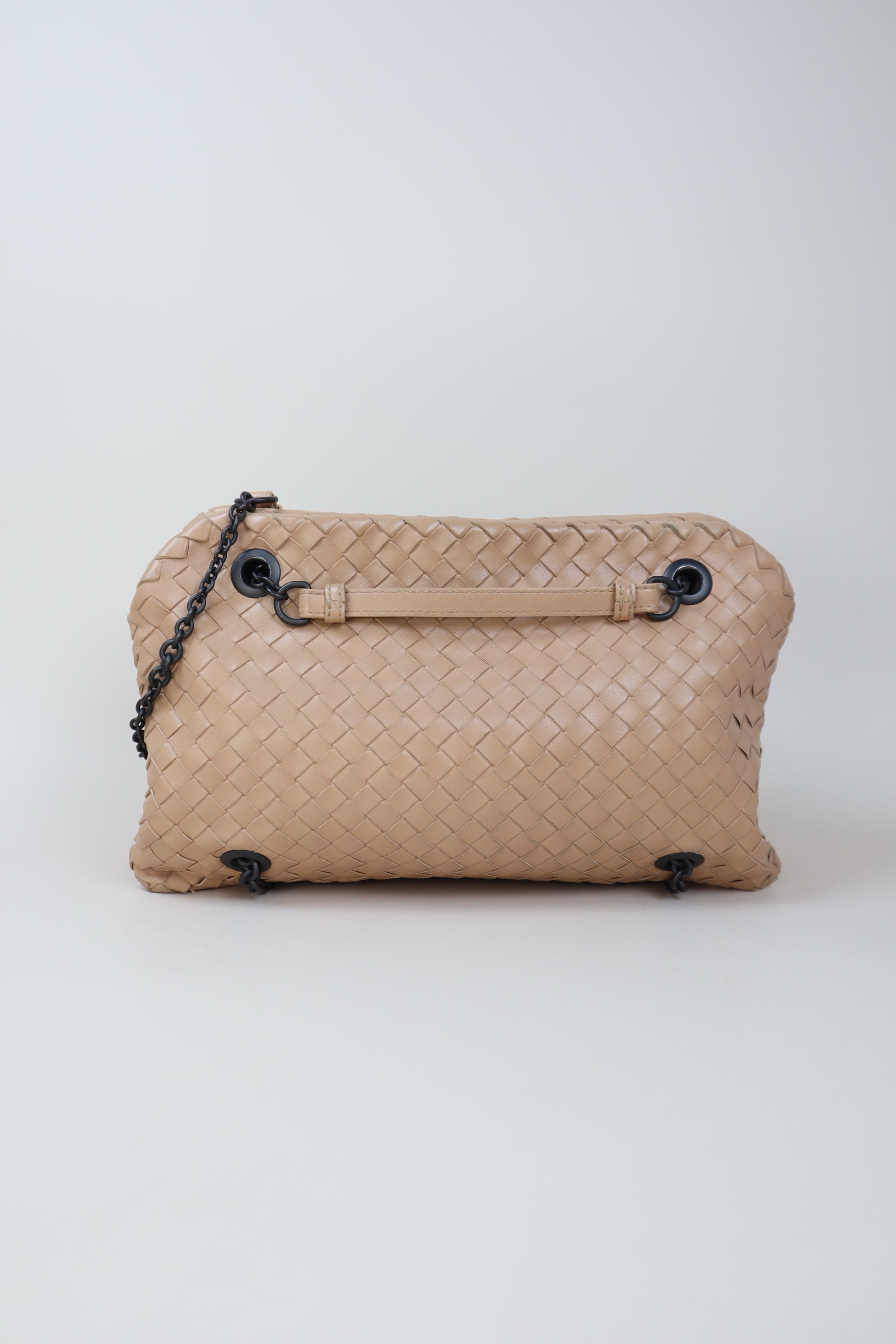 Bottega Veneta Nude Nappa Intrecciato Duo Petale Bag