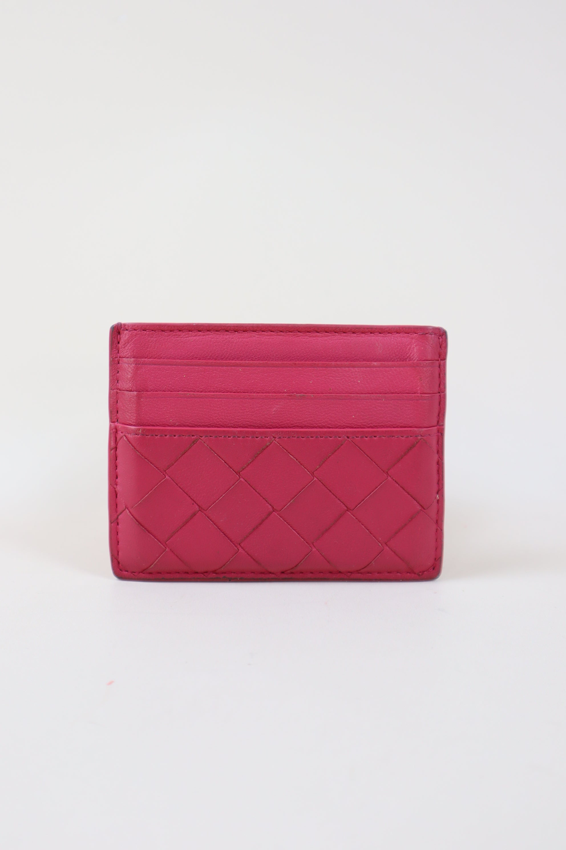 Bottega Veneta Hot Pink Card Holder