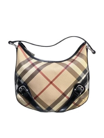 Burberry Bicolor Nova Check Hobo Bag