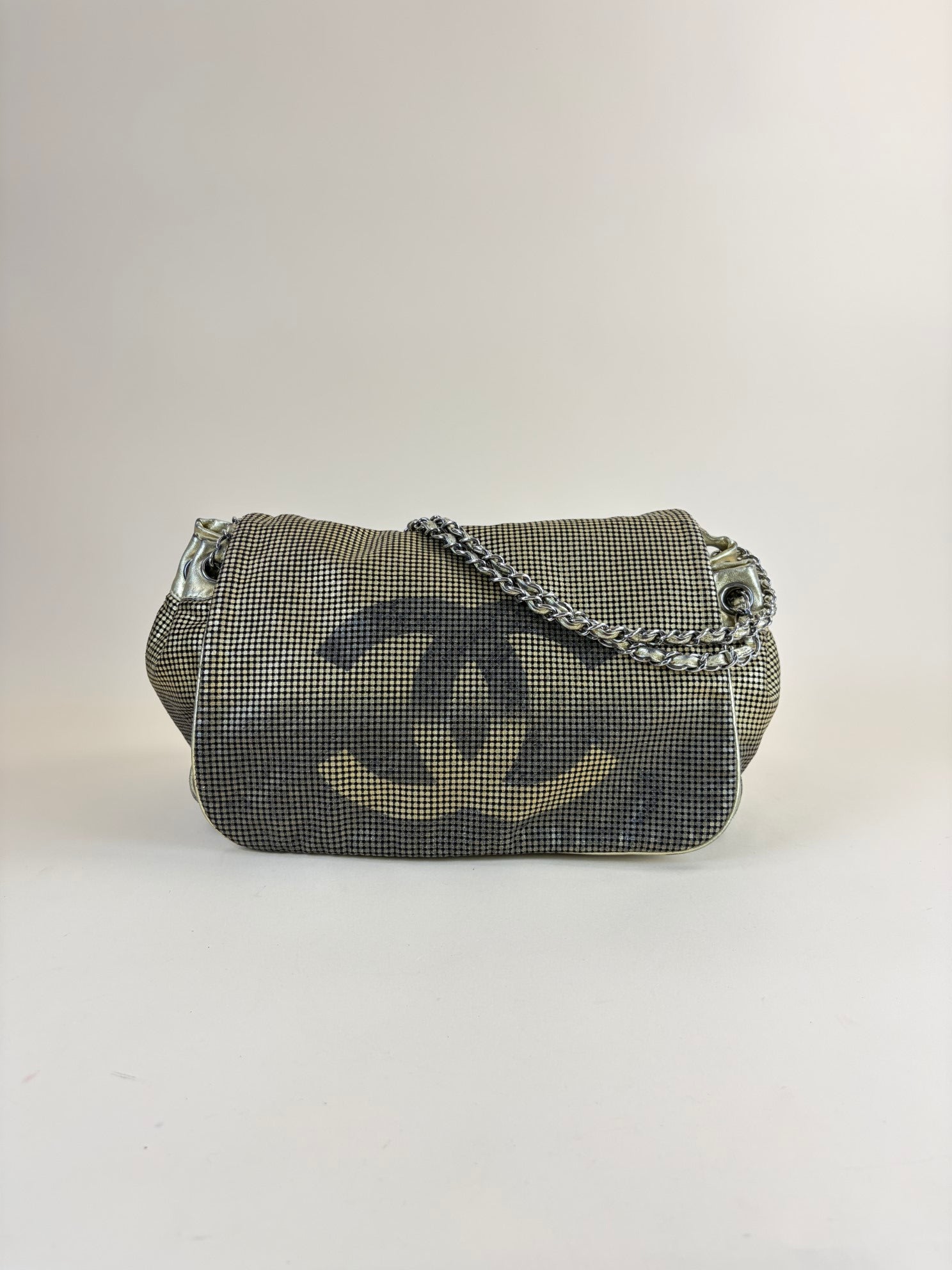 Chanel Metallic Gold Hollywood Accordion Flap Bag