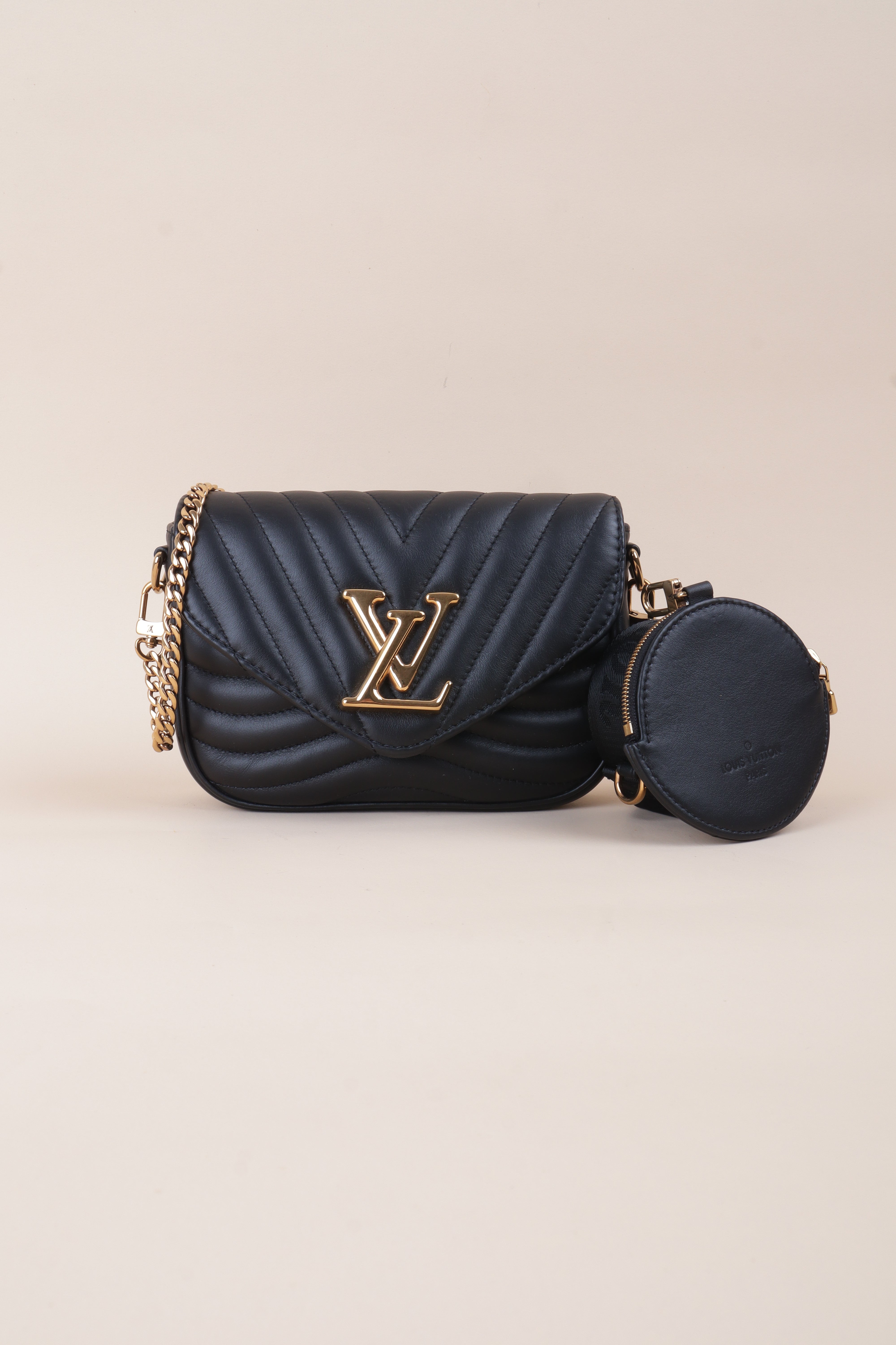 LOUIS VUITTON new wave multi pochette black