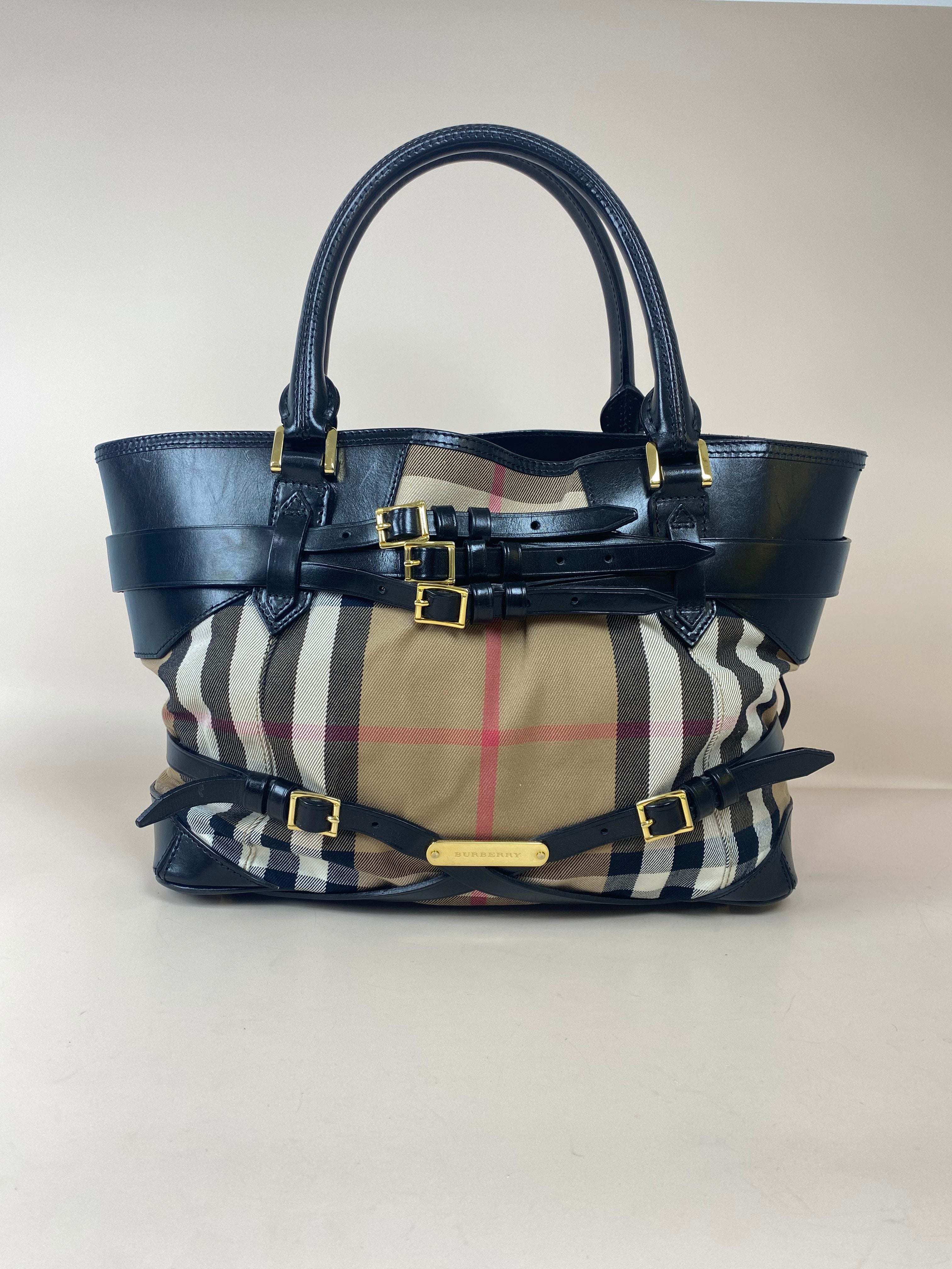 Burberry Bicolor Lynher Medium Bridle Bag