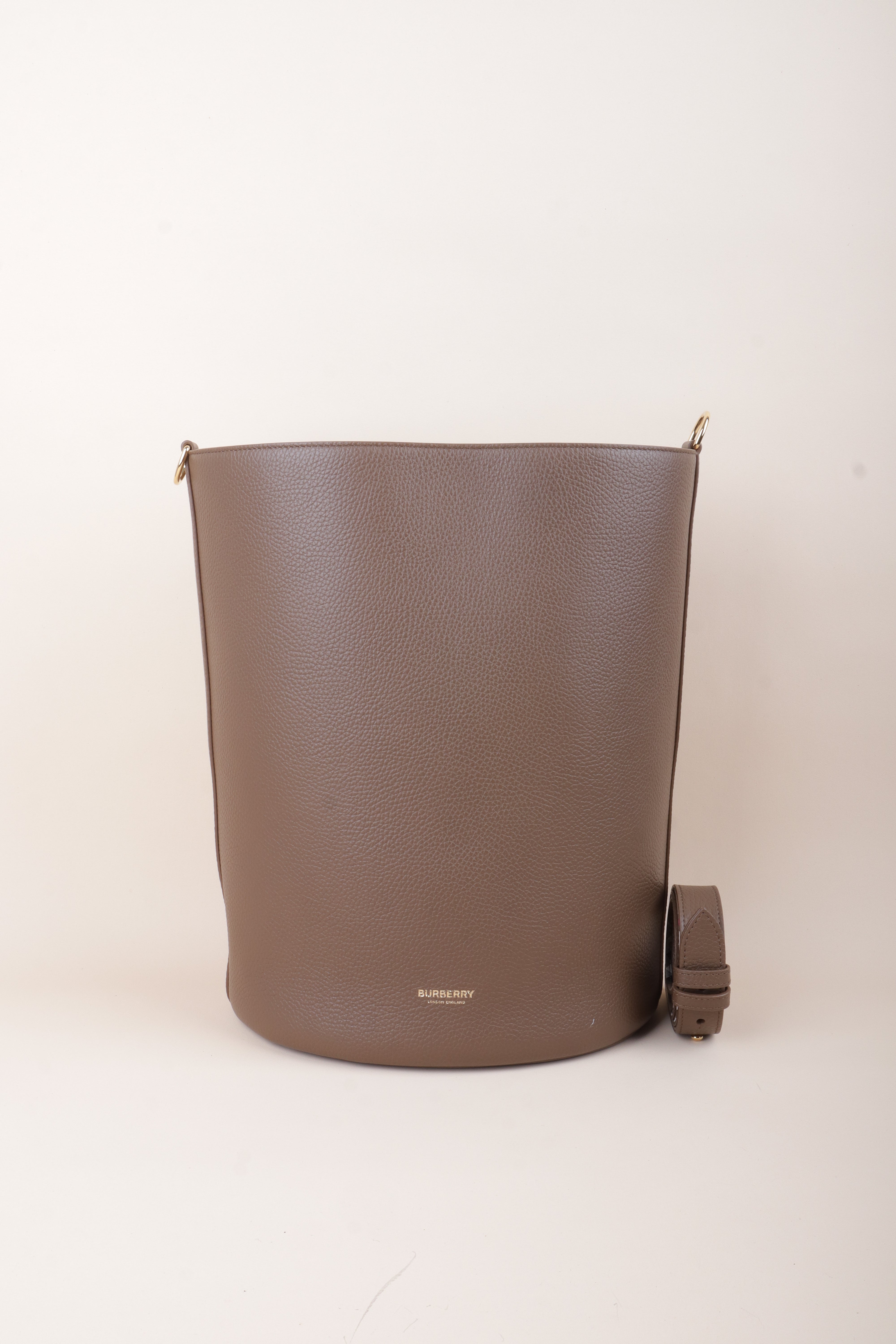 Burberry Brown Earth Medium Bucket Bag