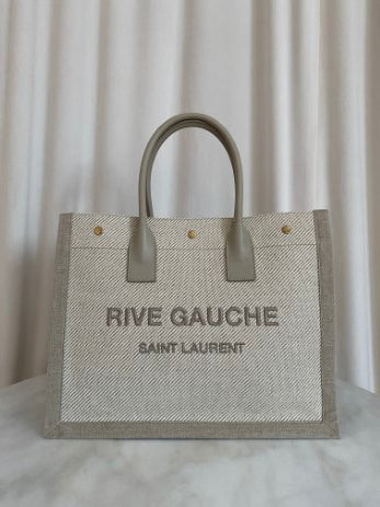 YSL Bicolor Rive Gauche Tote Bag