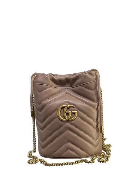 Gucci Pink Marmont Bucket Bag