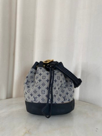 Louis Vuitton Blue Monogram Mini Lin Noelie Bag