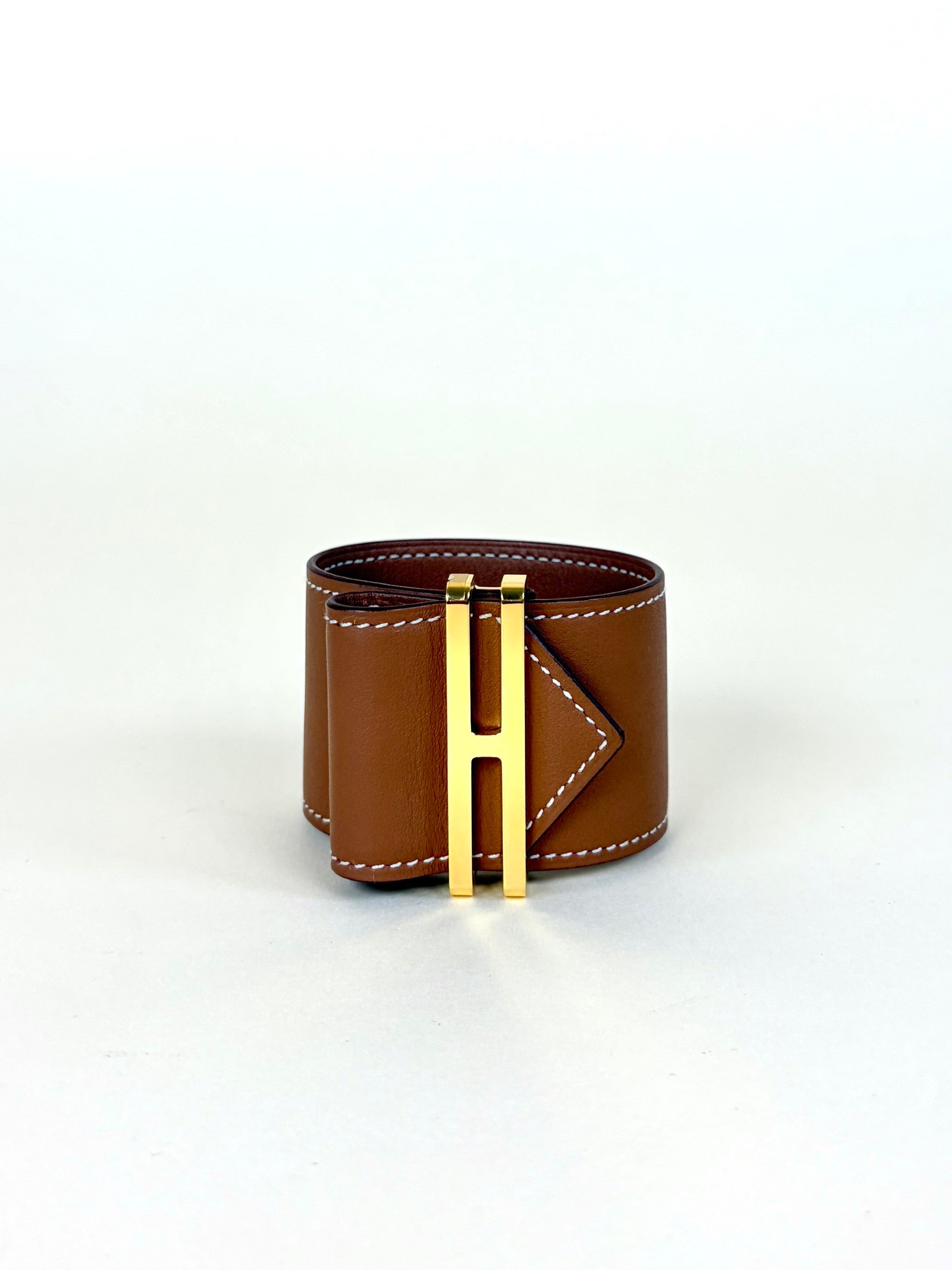 Hermes Gold Elan Cuff Bracelet