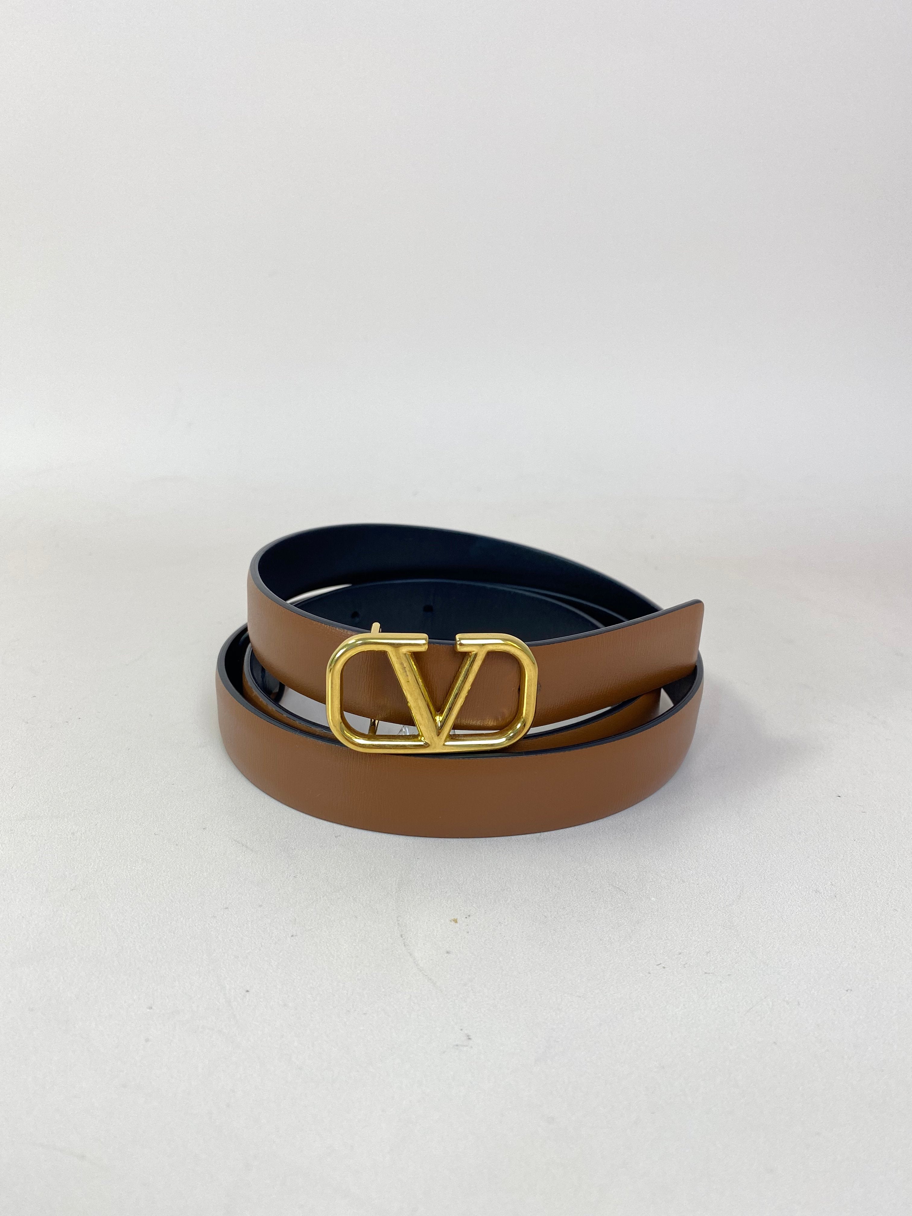 Valentino Bicolor Reversible Belt 34