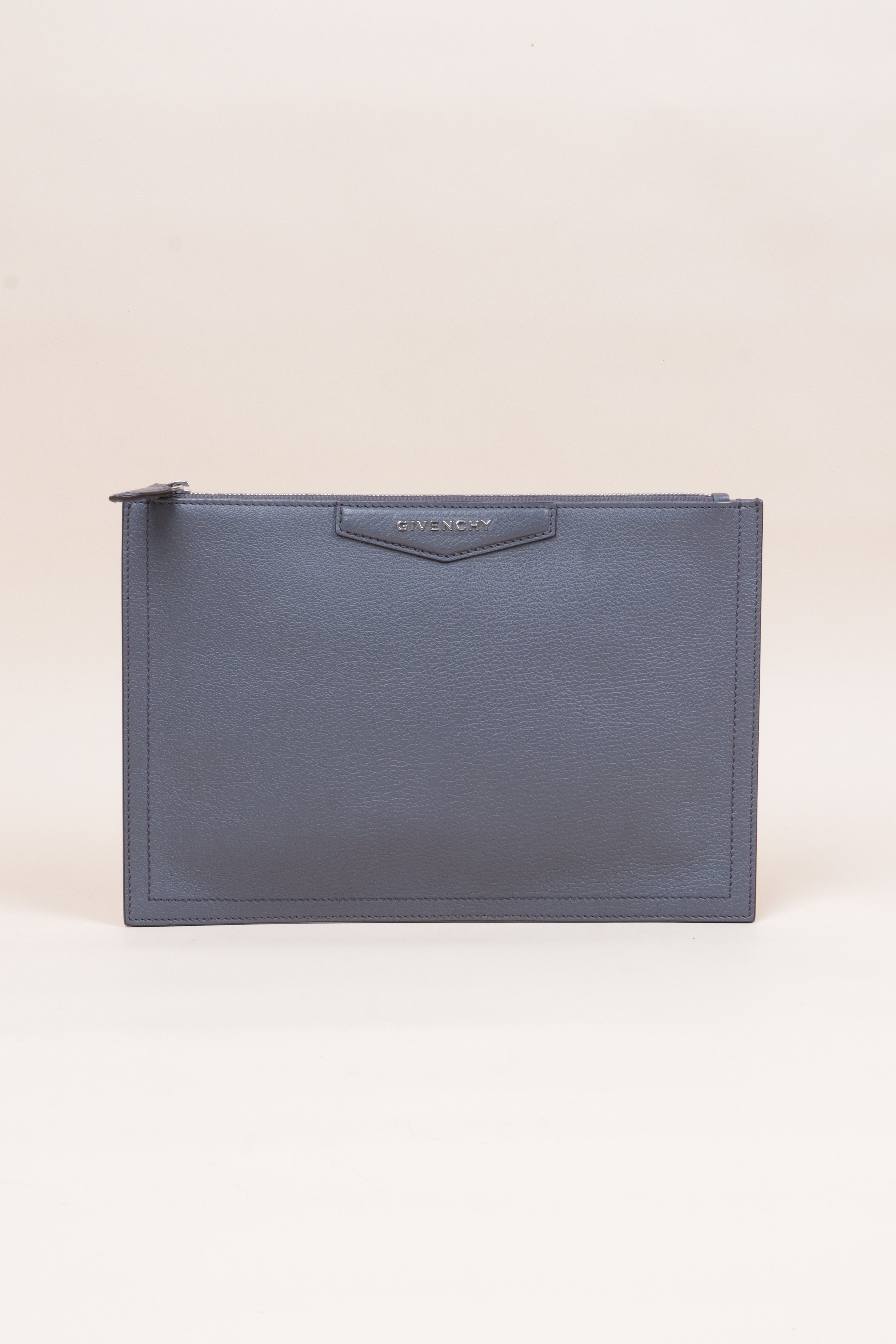 Givenchy Grey Antigona Medium Zip Pouch